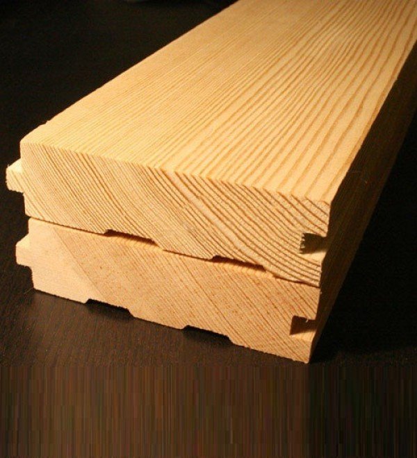 Половая доска из лиственницы класс Экстра 45x140x4000 мм