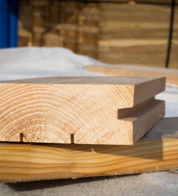 Половая доска из сосны класс Прима 28x96x6000 мм